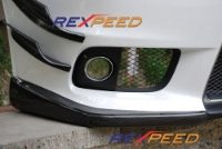Rexpeed V-Style Carbon Front Splitter Cover - Evo X