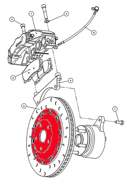 Alcon: Advantage Extreme Rear Disc Assembly - BMW E90 / E92 - 320 & 325